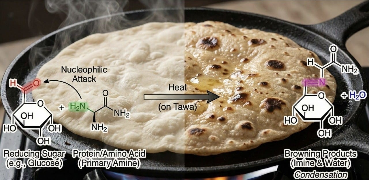 Maillard Reaction in Chapati